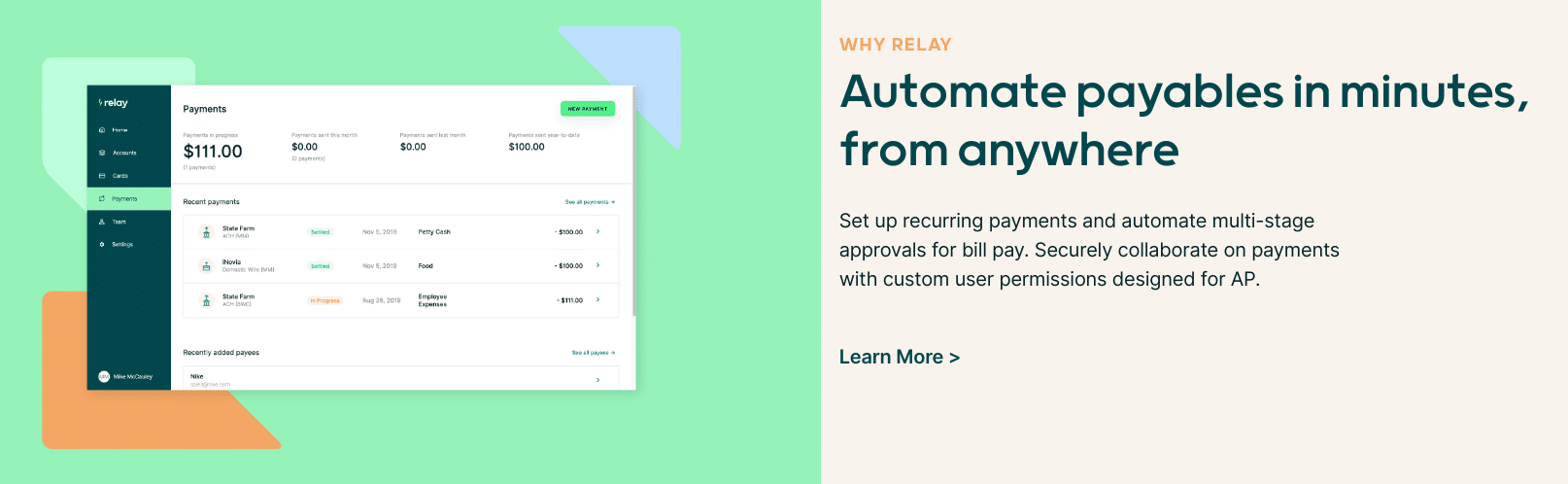 Relay Financial Automation