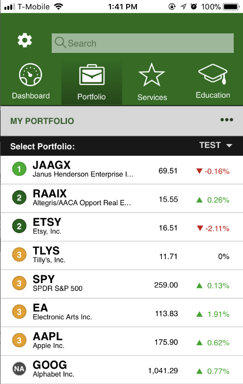 zacks stock investment app screenshot