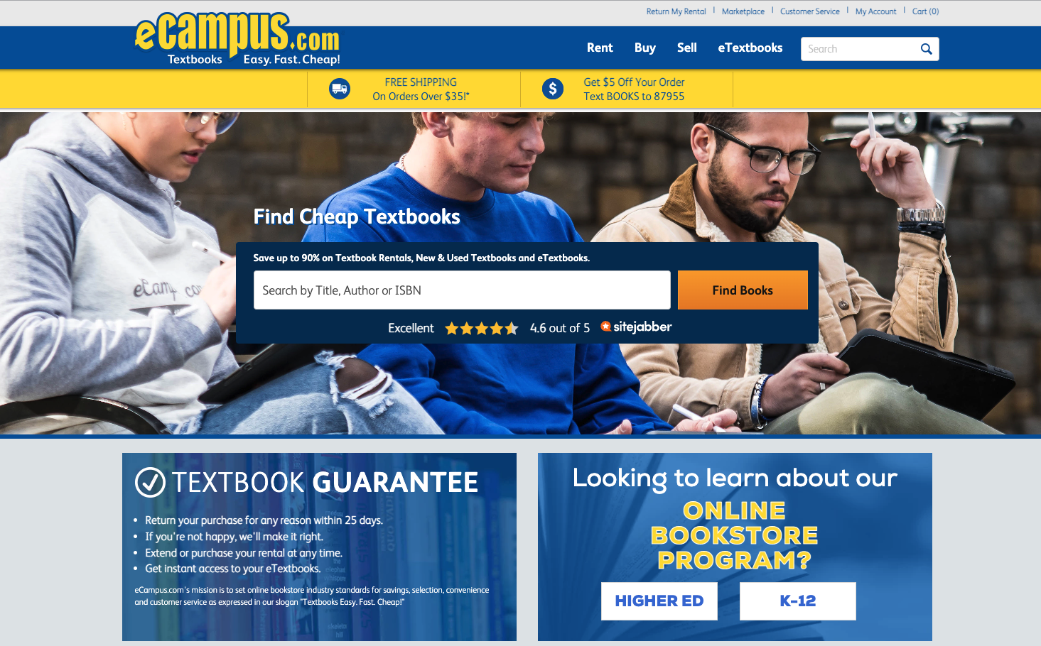 ecampus review: find cheap textbooks