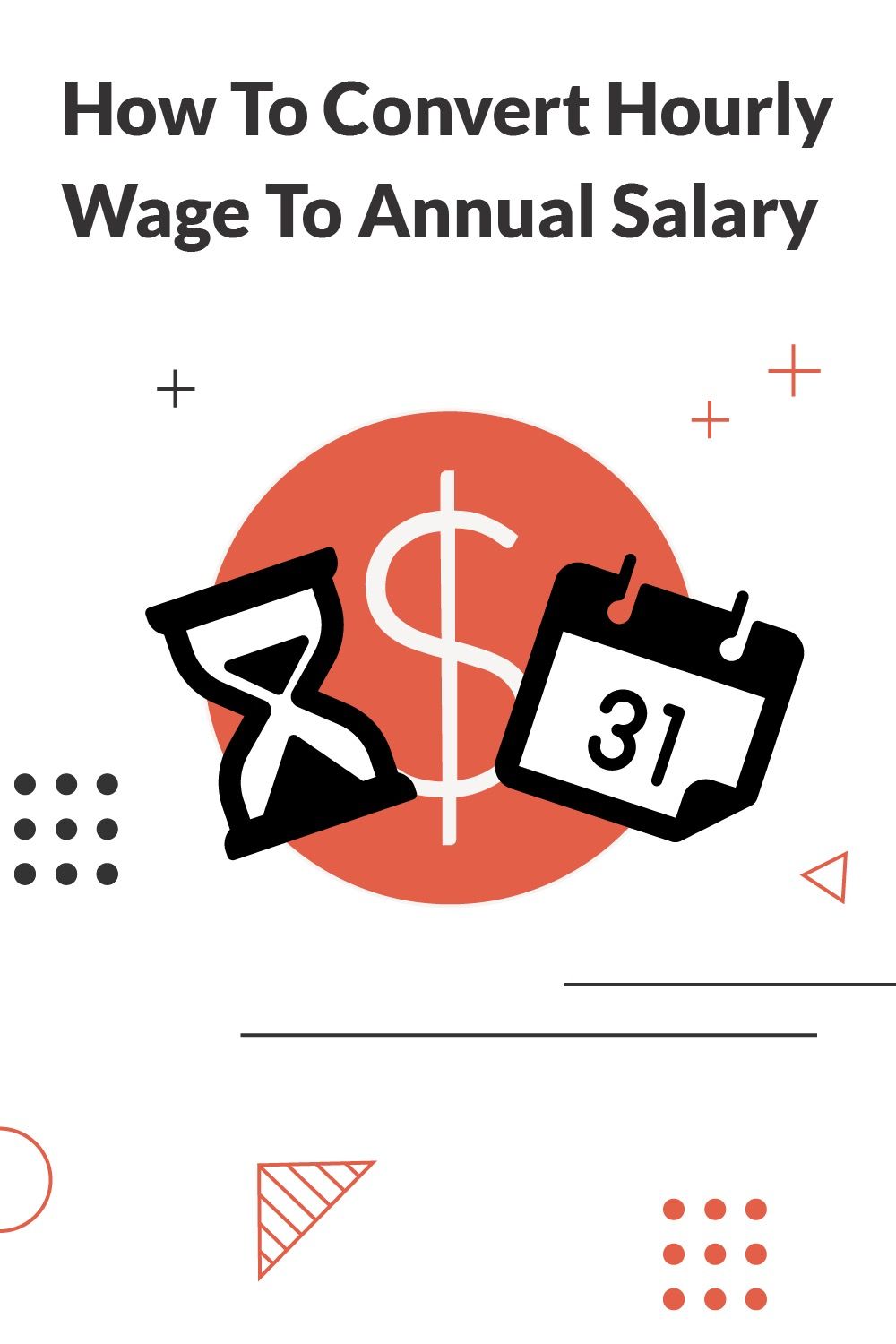 How To Convert Hourly Wage To Annual Salary Pinterest Image