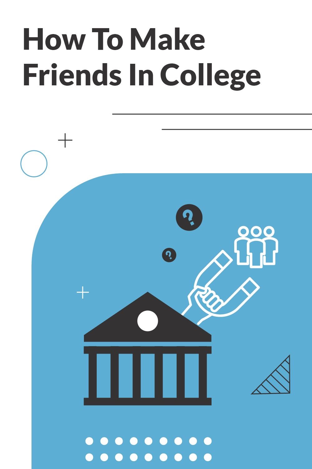 How To Make Friends In College Pinterest Image