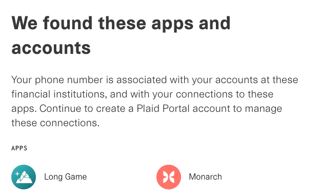 Plaid Portal Apps
