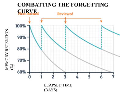how to combat the forgetting curve