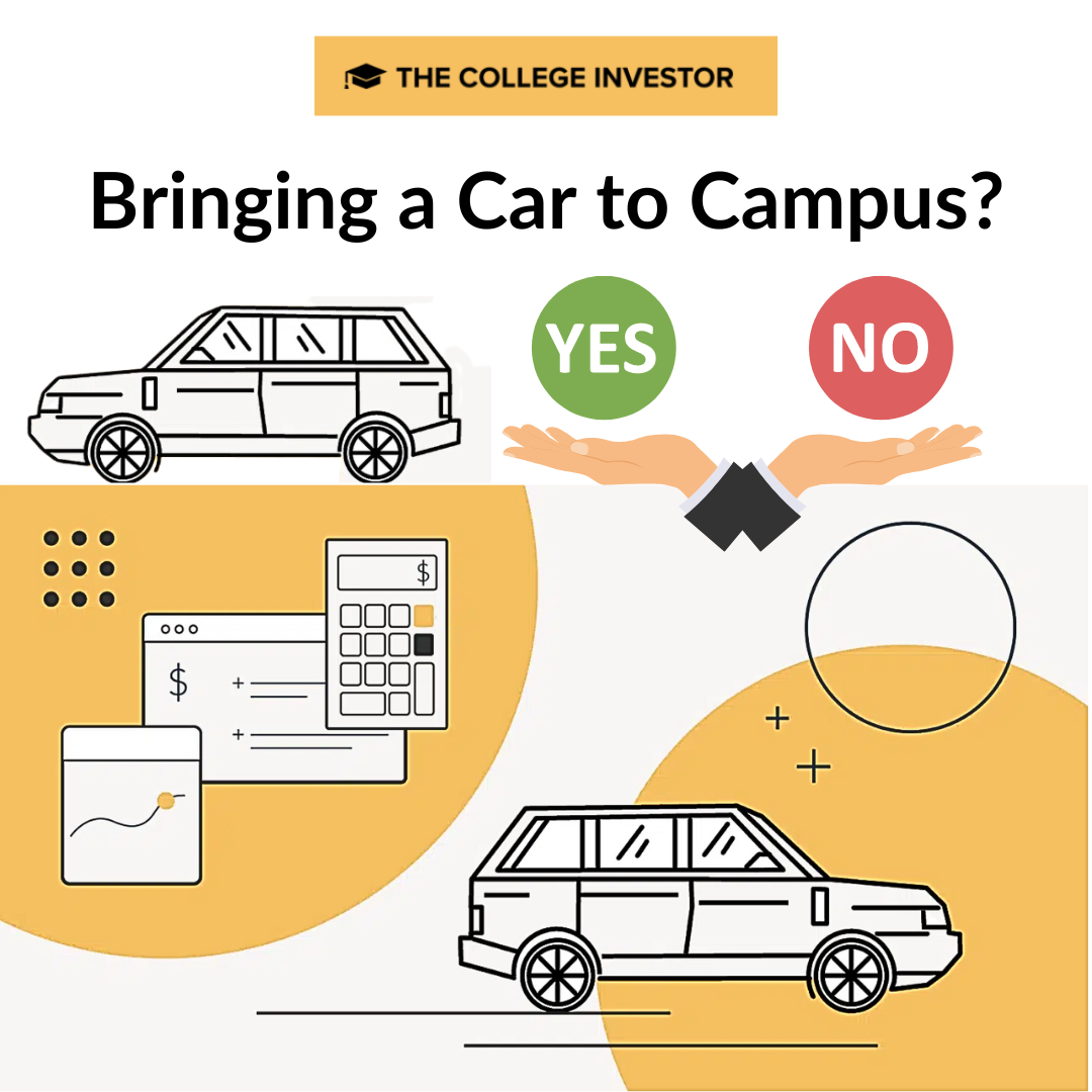 Should college students bring a car to campus infographic
