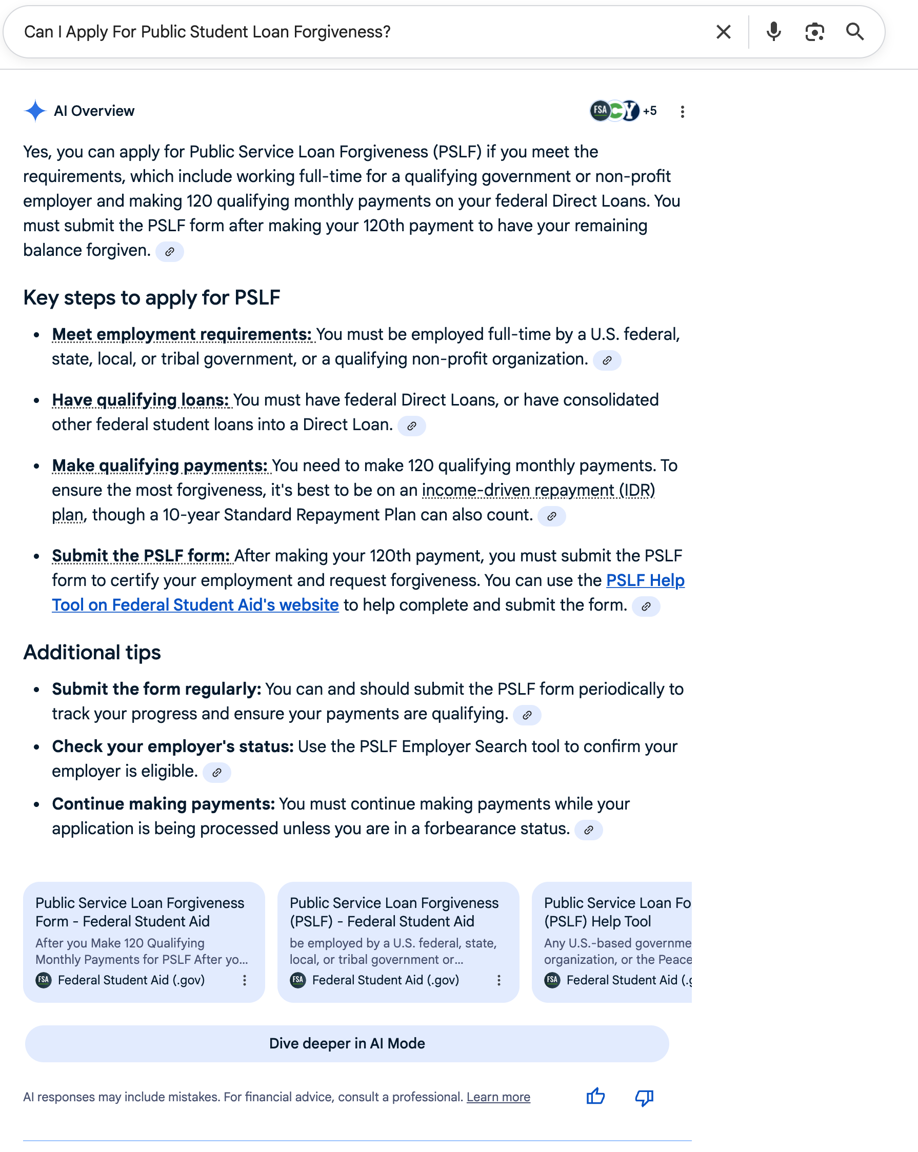 Apply For PSLF | Screenshot by The College Investor