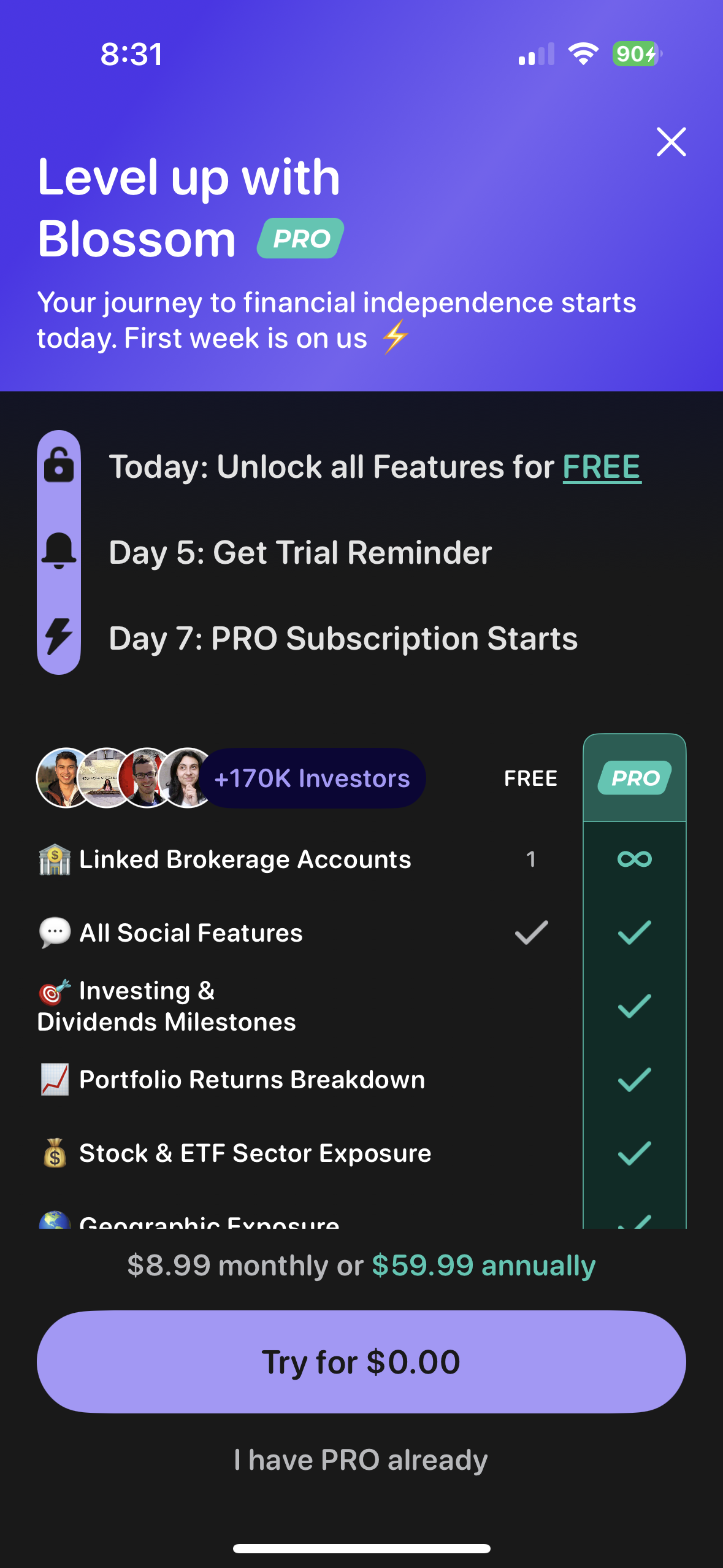 Blossom Pro | Screenshot: The College Investor
