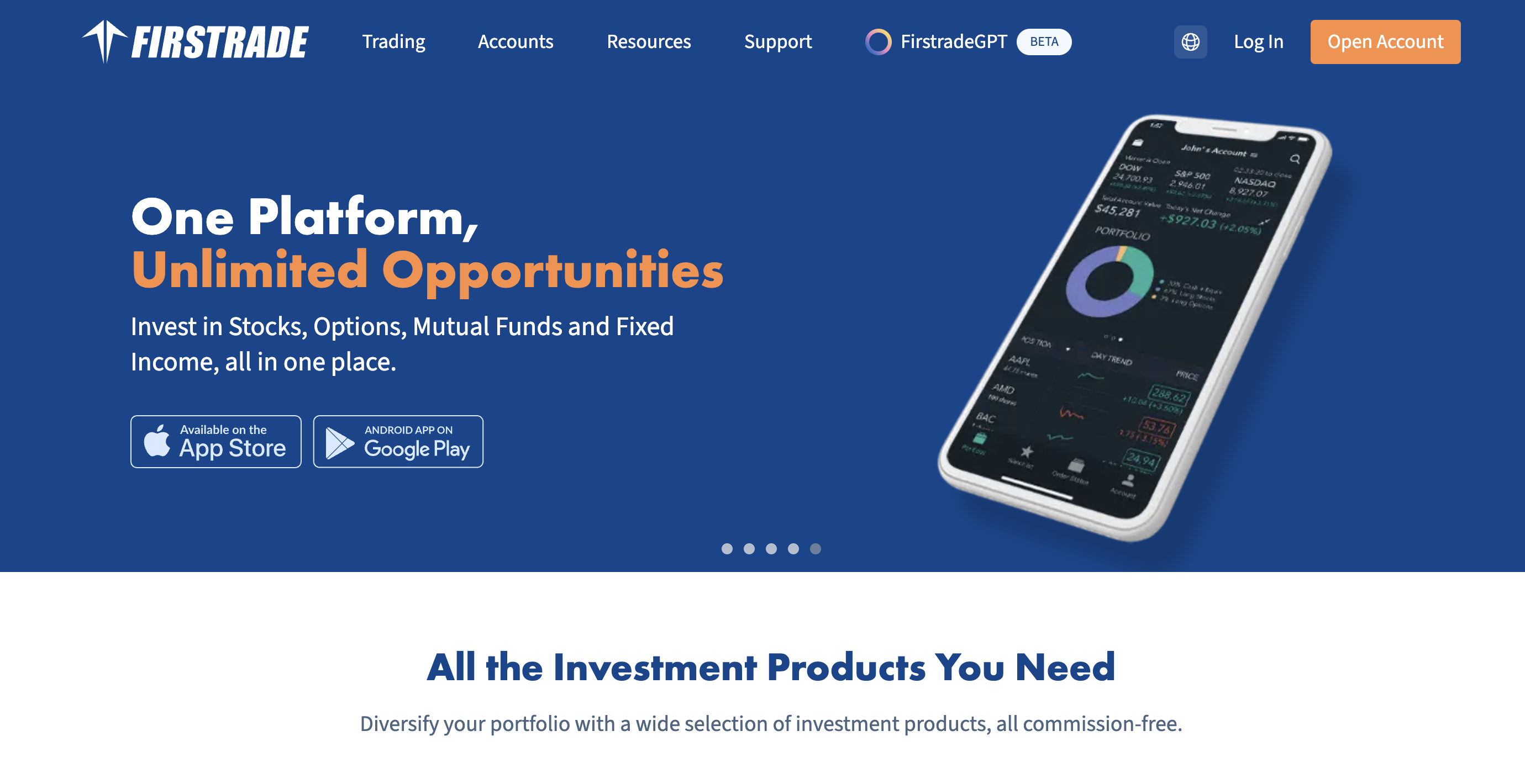 FirstTrade home page FirstTrade home page