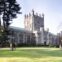 Photograph of the historic Vassar College, a private, coeducational, liberal arts college in the town of Poughkeepsie, New York. Founded in 1861 by Matthew Vassar