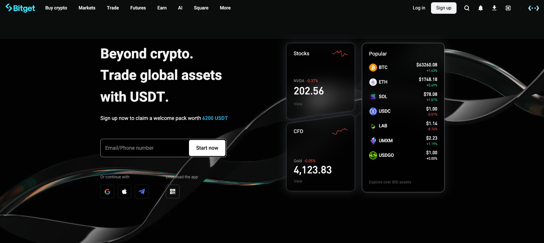Bitget homepage 2026