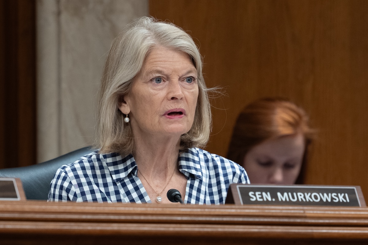 United States Senator Lisa Murkowski (Republican of Alaska) during a Senate Appropriations Committee hearing in the Dirksen Senate Office Building in Washington D.C., on Wednesday, May 13, 2026.