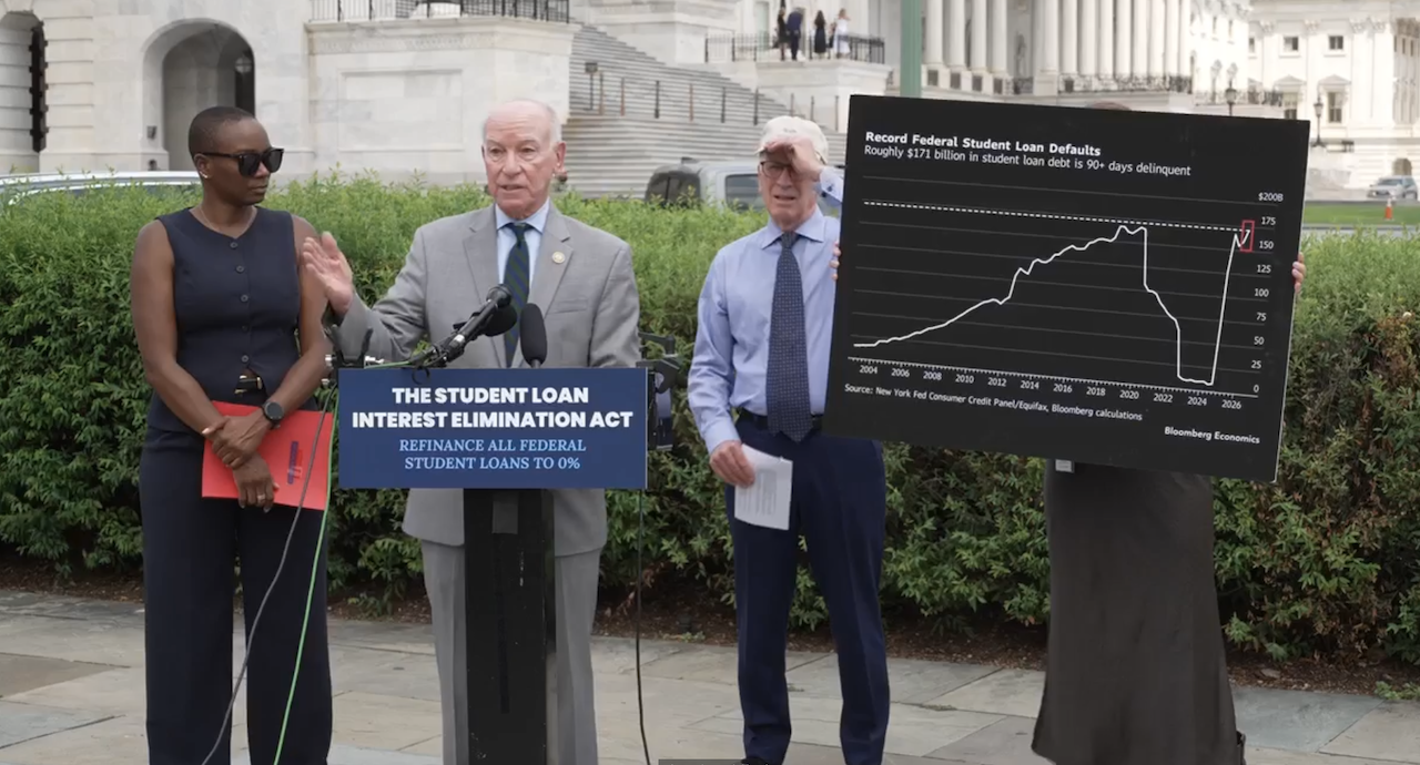 Welch Courtney Student Loan Interest Elimination Act Press Conference