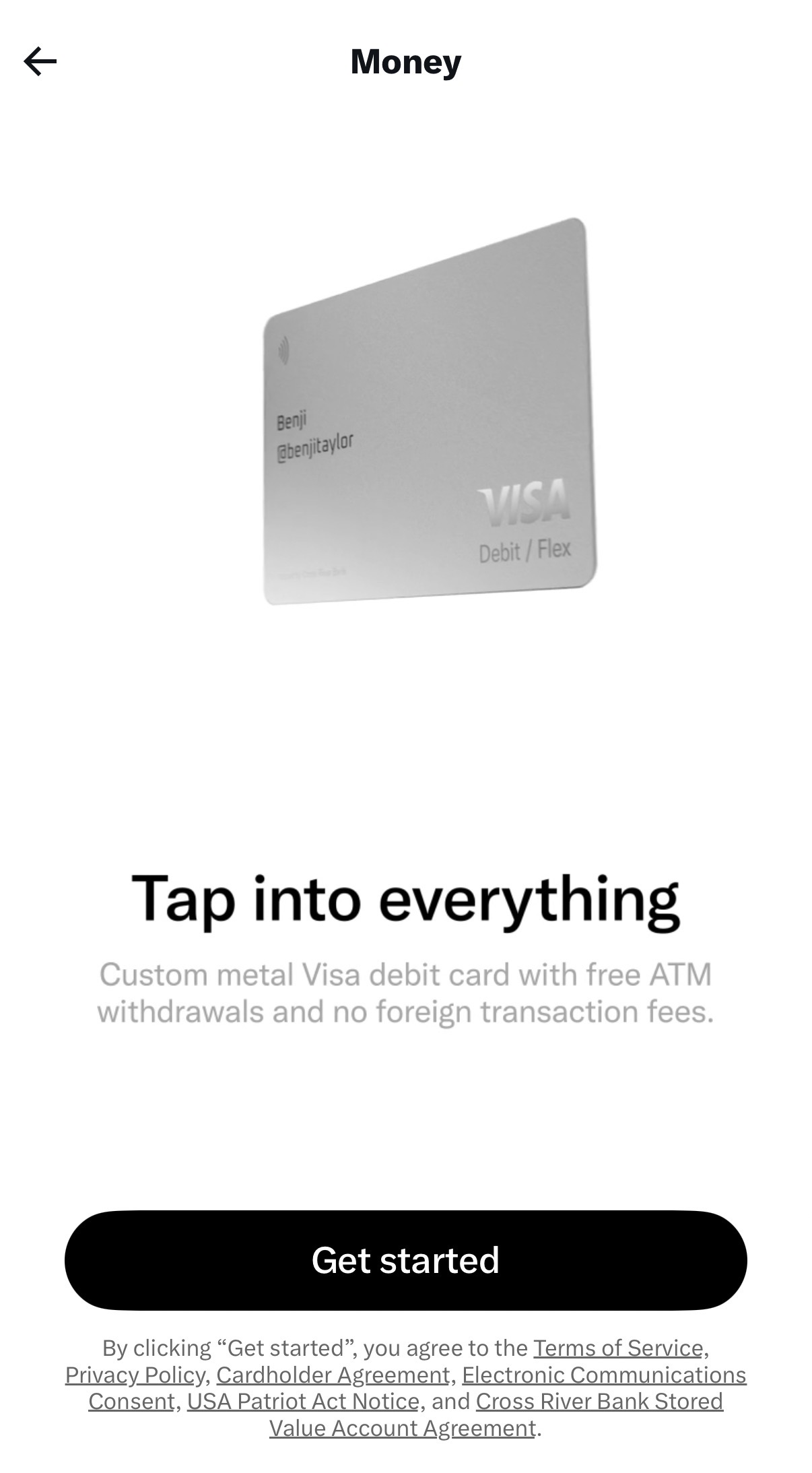 X Money Debit Card X Money Debit Card