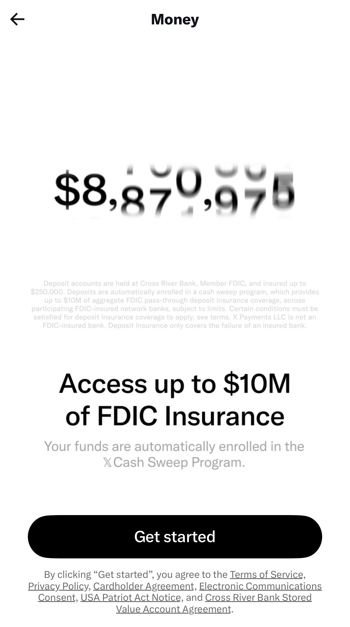 X Money Cash Sweep FDIC Insurance X Money Cash Sweep FDIC Insurance