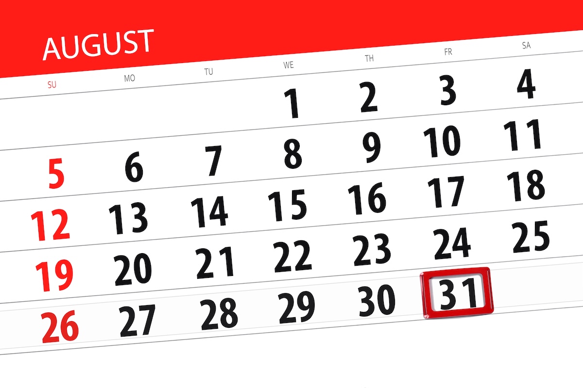 August 31