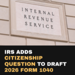 Citizenship question draft 1040