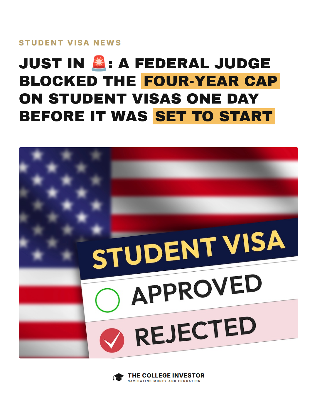 Judge Blocks Visa Cap