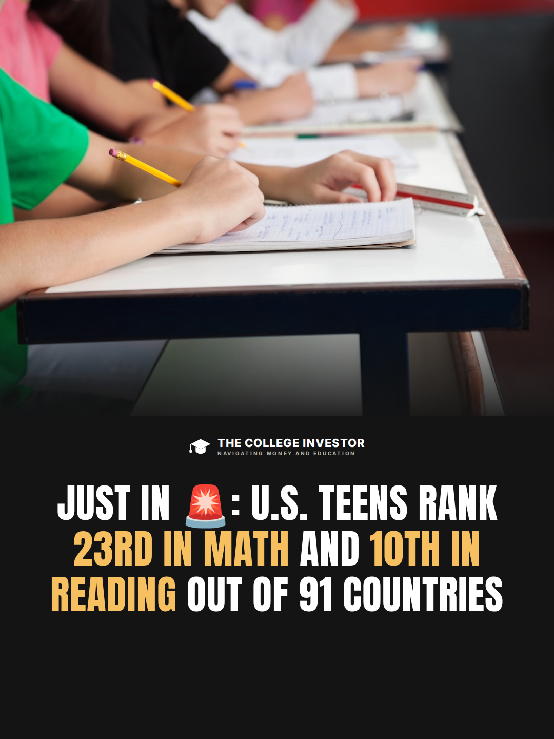 U.S. Ranks 23rd in math