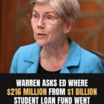 Elizabeth Warren asks where ED spend $216M from Student Loan Fund