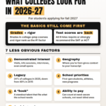 What do colleges look for in students?